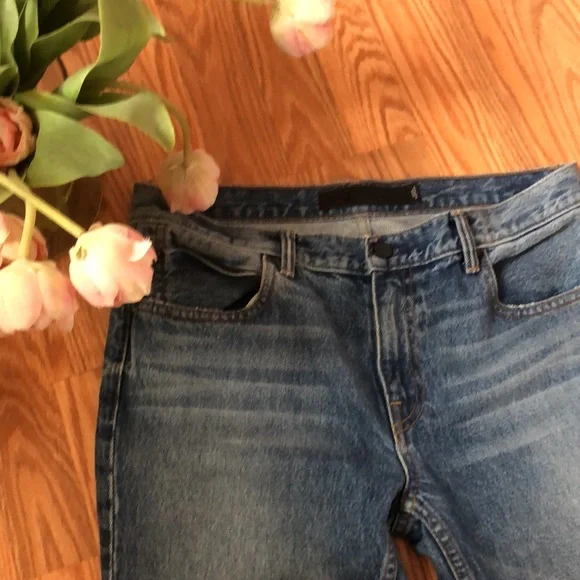 Alexander Wang 100% Cotton Medium Wash Low Rise Ankle Crop Kick Flare Jean 27 6 - Picture 9 of 10